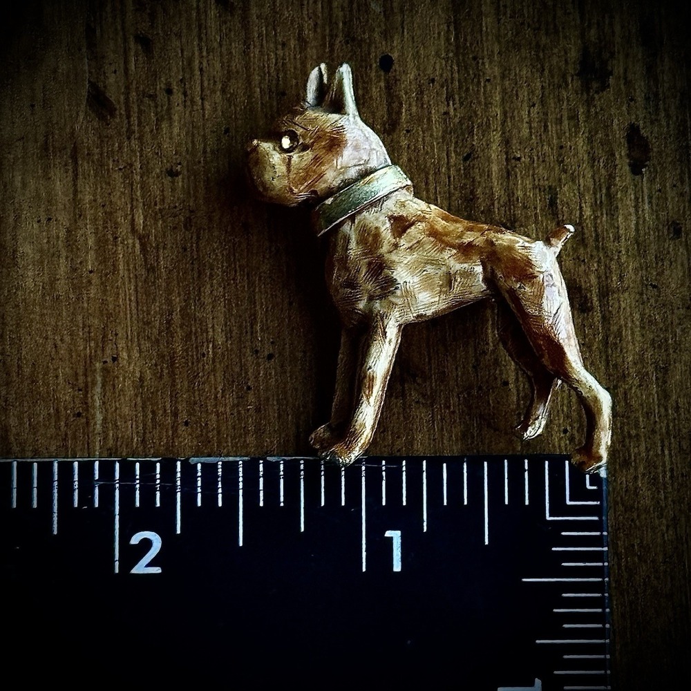 Bulldog Brooch - Picture 3 of 9